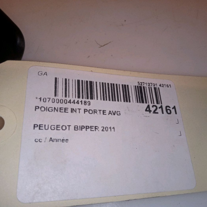 Poignee int porte avg occasion PEUGEOT BIPPER 1614195680 4