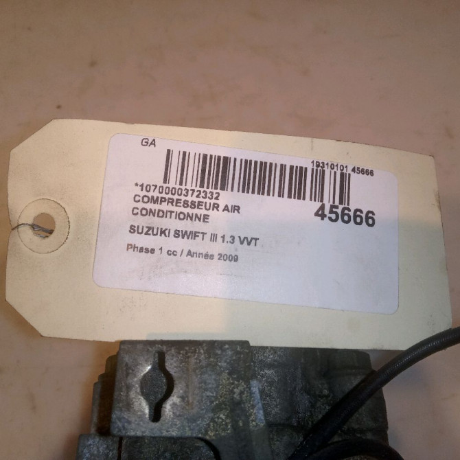 Compresseur air conditionne occasion SUZUKI SWIFT III Phase 1 03-2005->09-2011 1.3 VVT 9520063JA1 5