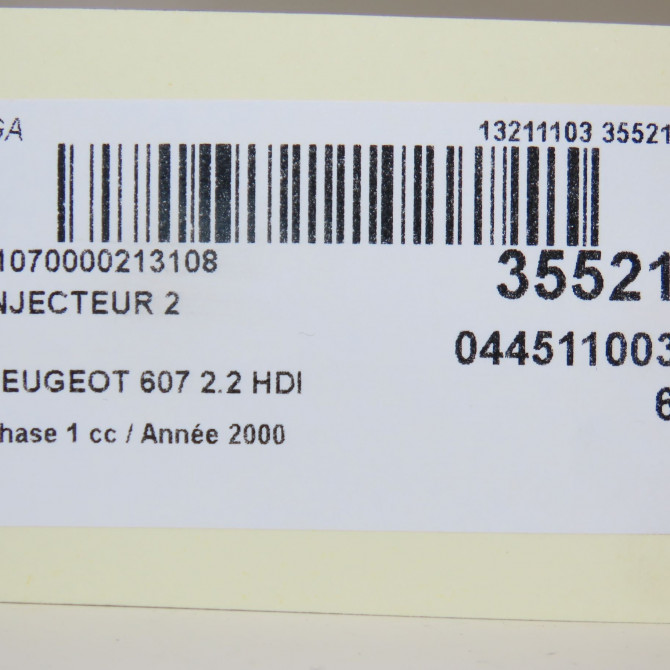 occasion PEUGEOT 607 Phase 1 11-1999->09-2004 2.2 HDI 5