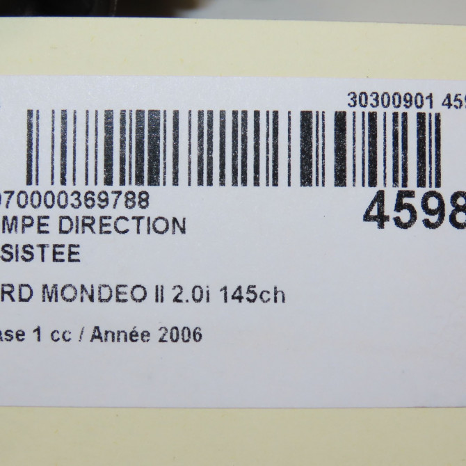 Pompe direction assistee occasion FORD MONDEO II Phase 1 09-2000->06-2007 2.0i 145ch 1506930 7