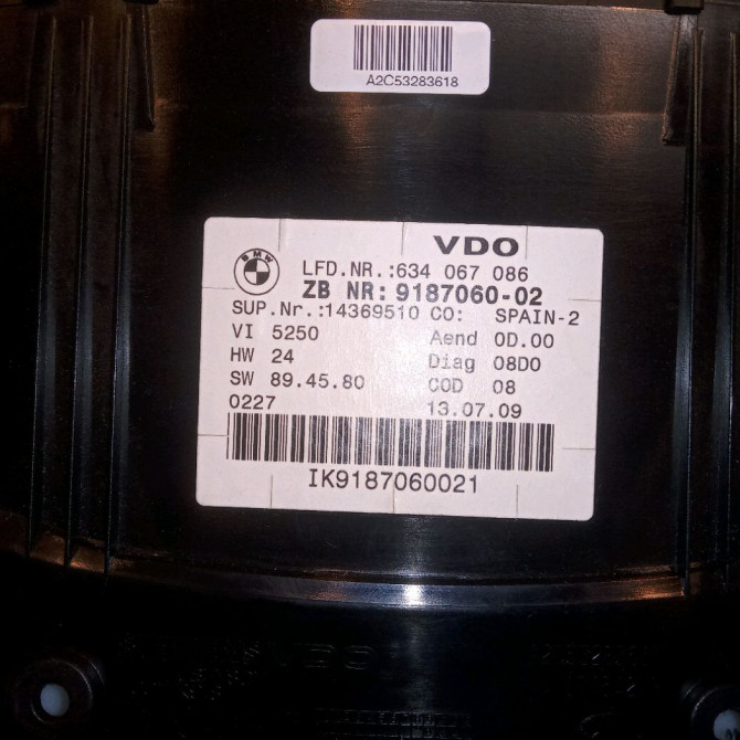 Compteur occasion B.M.W. SERIE 3 V 62109316127 3