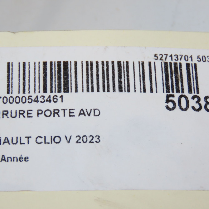 Serrure porte avd occasion RENAULT CLIO V 805029595R 7