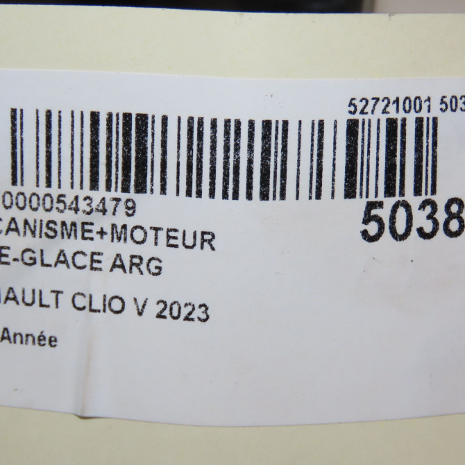 Mecanisme+moteur leve-glace arg occasion RENAULT CLIO V 827217837R 8