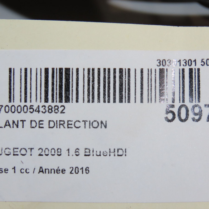 Volant de direction occasion PEUGEOT 2008 Phase 1 01-2013->... 1.6 BlueHDI 100ch 98007408ZD 6