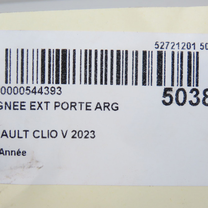 Poignee ext porte arg occasion RENAULT CLIO V 4