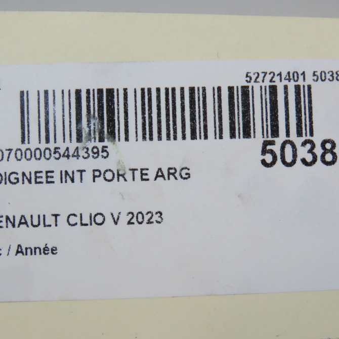 Poignee int porte arg occasion RENAULT CLIO V 806714209R 5