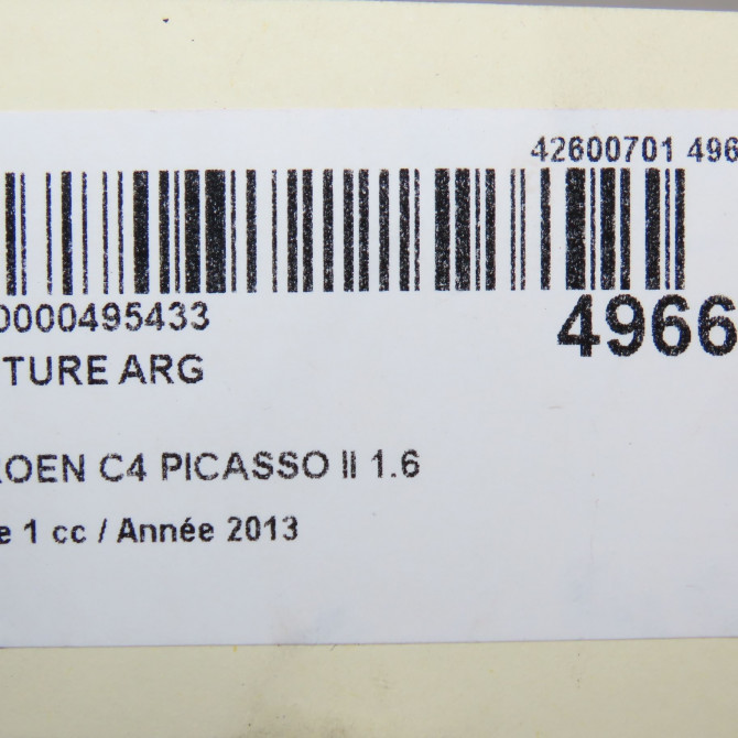 Ceinture arrière gauche occasion CITROEN C4 PICASSO II Phase 1 04-2013->... 1.6 e-HDi 8v 115ch 96771407XX 6