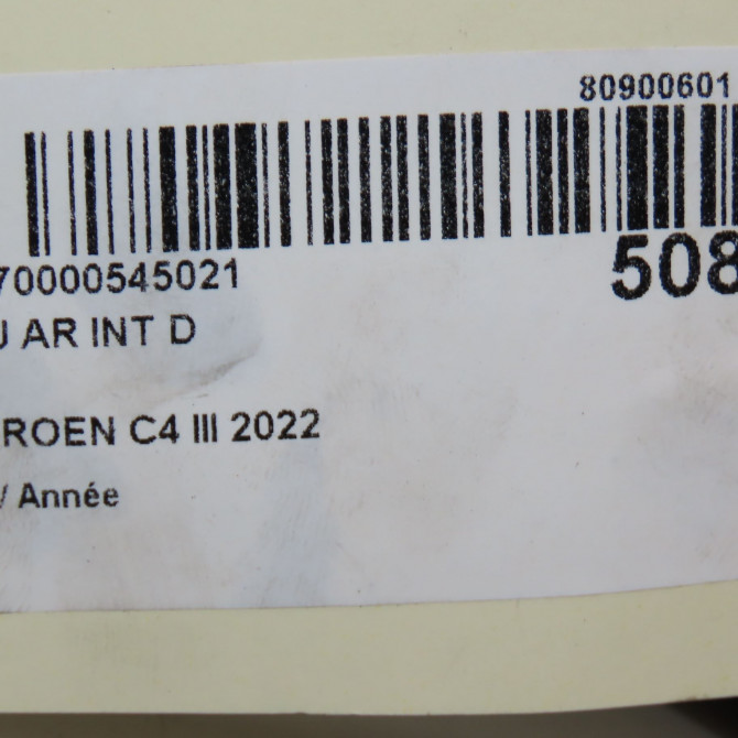 Feu arrière intérieur droit occasion CITROEN 9831120580 6