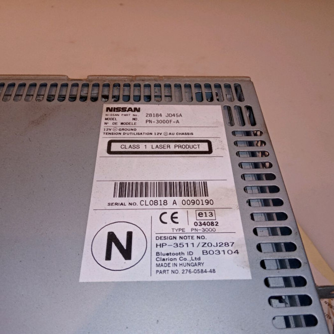 Autoradio occasion NISSAN QASHQAI I Phase 2 03-2010->04-2014 1.5 DCI 110ch 28184JD45A 3