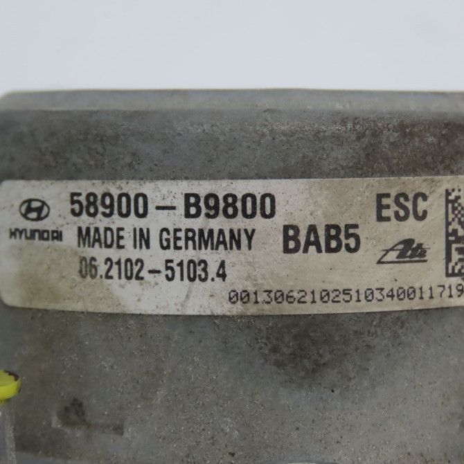 Unité hydraulique ABS occasion HYUNDAI 146 Phase 1 04-1995->04-1999 1.0i 66ch 58910B9B10 5
