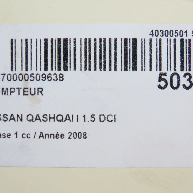 Compteur occasion NISSAN QASHQAI I Phase 1 01-2007->09-2010 1.5 DCI 106ch 24810JD31E 5