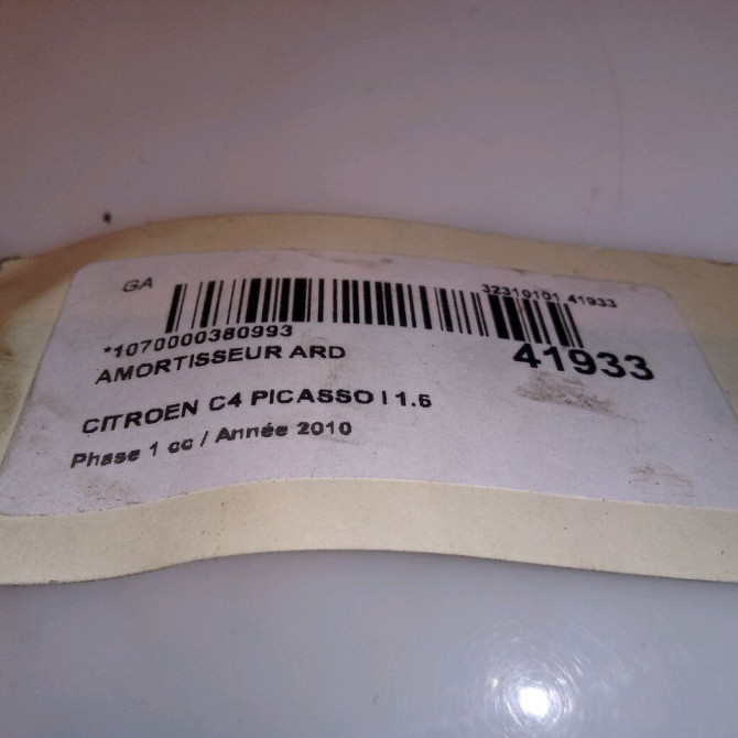 Amortisseur arrière droit occasion CITROEN C4 PICASSO I Phase 1 01-2007->10-2013 1.6 e-HDI 8v 110ch 5206QY 6