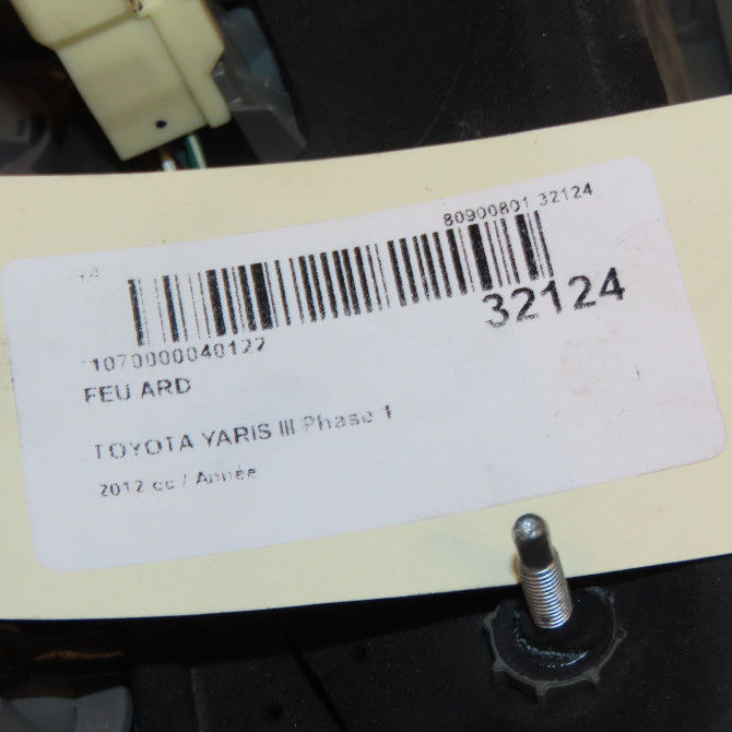 Feu arrière droit occasion TOYOTA YARIS III YARIS III Phase 1 2011-03-01->2015-04-30 815510D370 4