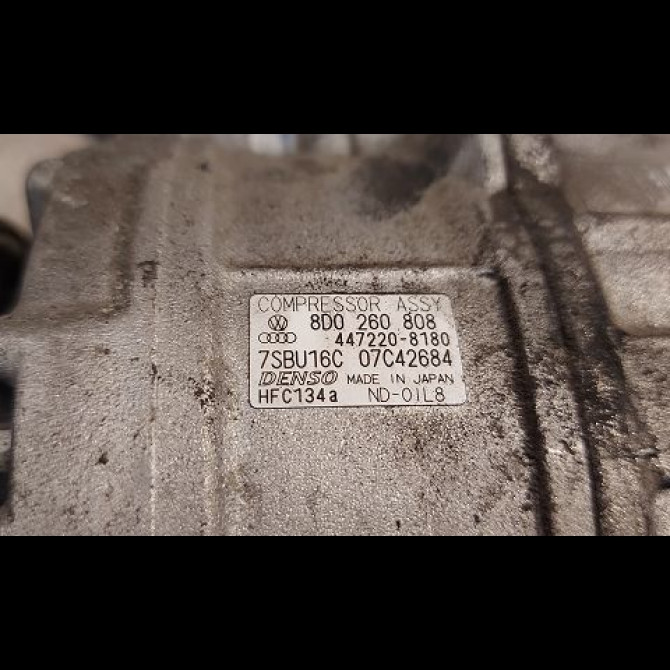 Compresseur air conditionne occasion VOLKSWAGEN PASSAT IV Phase 2 10-2000->03-2005 1.9 TDI 130ch 8D0260805R 3