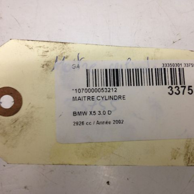 Maitre cylindre occasion B.M.W. X5 I Phase 1 04-2000->12-2006 3.0d 218ch 34316757743 5