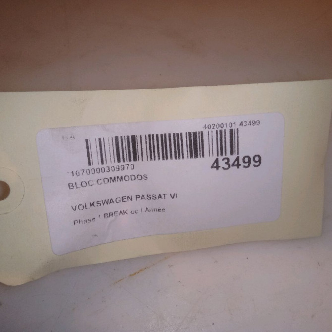 Bloc commodos occasion VOLKSWAGEN PASSAT VI Phase 1 04-1995->04-1999 2.0 TDI 136ch 3C9953502B9B9 7