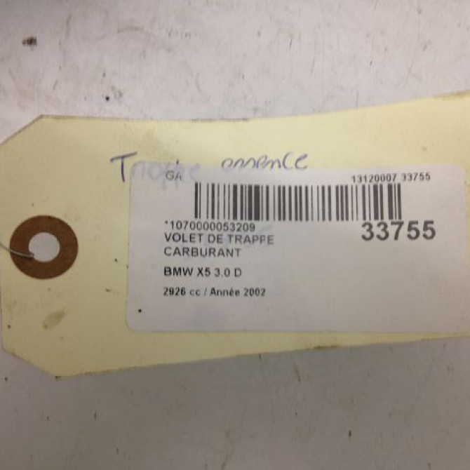 Volet de trappe carburant occasion B.M.W. X5 I Phase 1 04-2000->12-2006 3.0d 218ch 51177001027 4