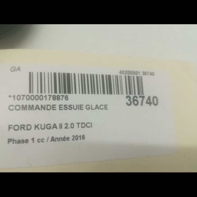 Commande essuie glace occasion FORD KUGA II Phase 1 09-2012->... 2.0 TDCI 150ch 1850424 3
