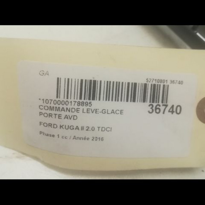 Commande lève-glace porte avant droite occasion FORD KUGA II Phase 1 09-2012->... 2.0 TDCI 150ch 1850432 3