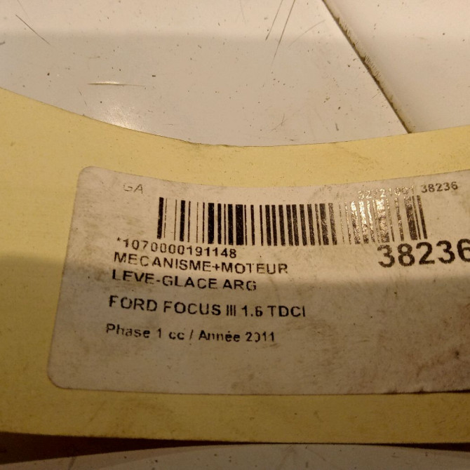 Mecanisme+moteur leve-glace arg occasion FORD FOCUS III Phase 1 01-2011->04-2015 1.6 TDCI 115ch 1870372 5