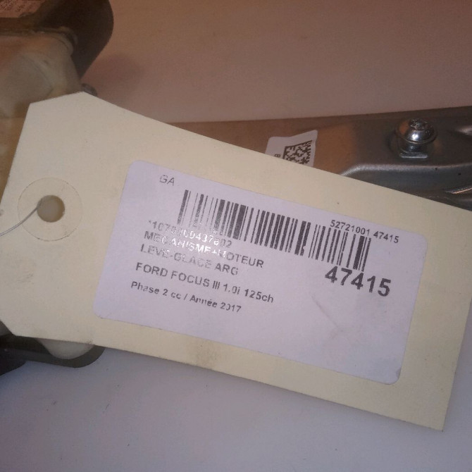 Mecanisme+moteur leve-glace arg occasion FORD FOCUS III Phase 2 11-2014->... 1.0i 125ch 1870372 5