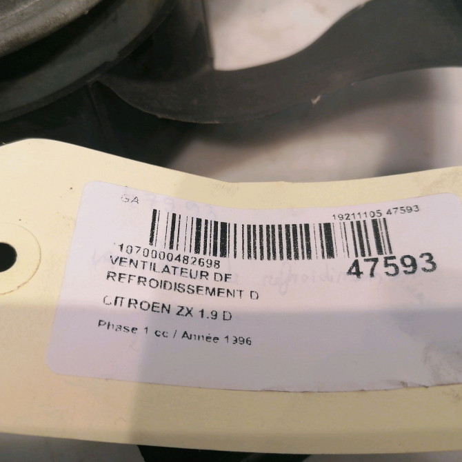occasion CITROEN ZX Phase 1 05-1992->06-1994 1.9 D 4