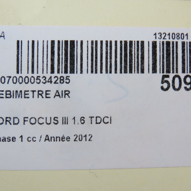 Debimetre air occasion FORD FOCUS III Phase 1 01-2011->04-2015 1.6 TDCI 115ch 6