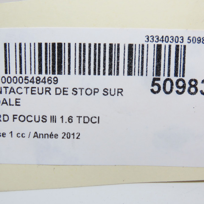 occasion FORD FOCUS III Phase 1 01-2011->04-2015 1.6 TDCI 115ch 5454801 5