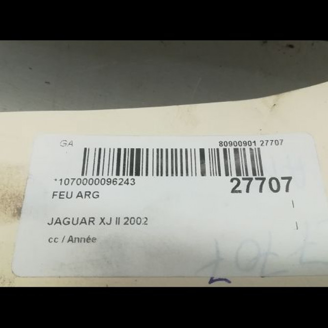 Feu arrière gauche occasion JAGUAR XJ II XR845506 3