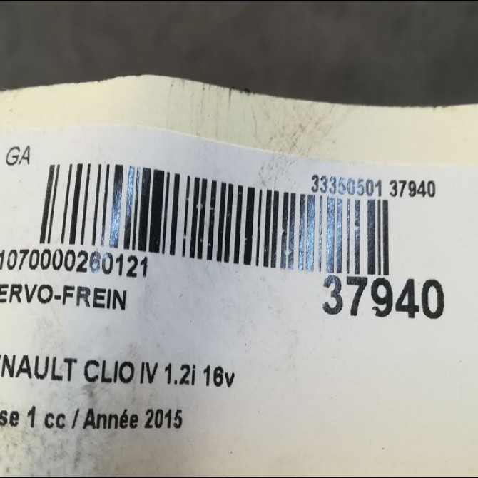 Servo-frein occasion RENAULT CLIO IV Phase 1 07-2012->... 1.2i 16v 75ch 472102859R 3