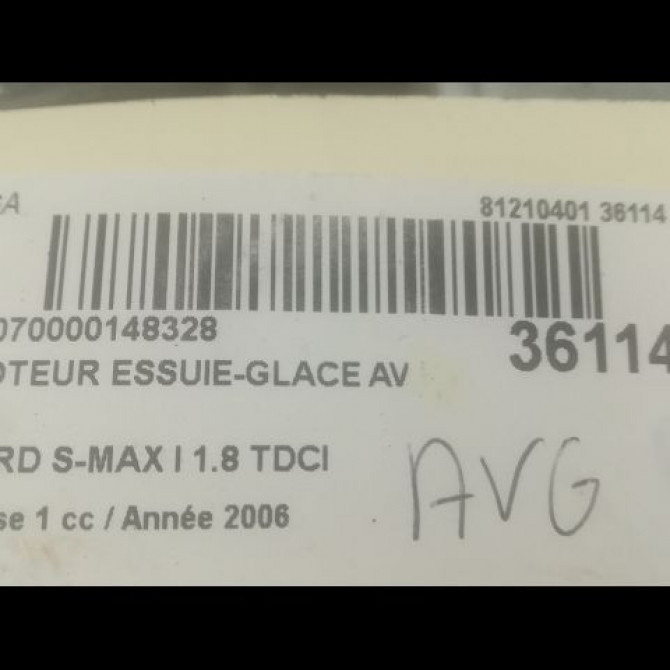 Moteur essuie-glace avant occasion FORD S-MAX I Phase 1 05-2006->03-2010 1.8 TDCI 125ch 3