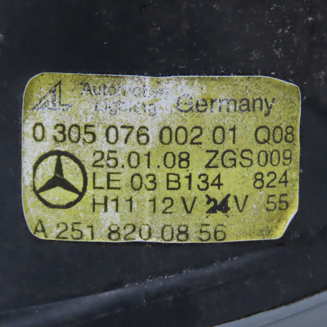 Phare antibrouillard avant droit occasion SMART SMART CITY/FORTWO II Phase 1 04-2007->03-2015 A2518200856 4