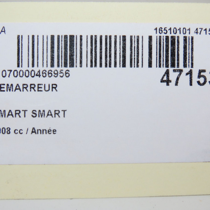 Démarreur occasion SMART SMART CITY/FORTWO II Phase 1 04-2007->03-2015 A1321510001 6