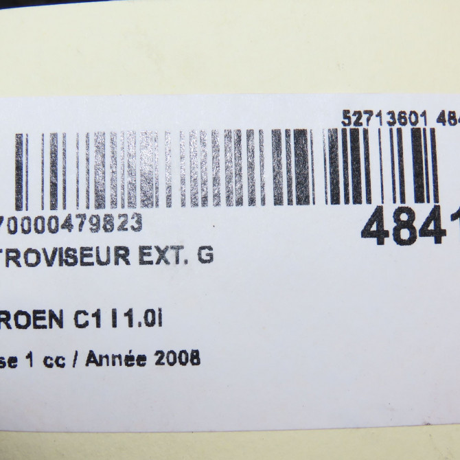 Retroviseur exterieur gauche occasion CITROEN C1 I Phase 1 06-2005->11-2008 1.0i 815290 6