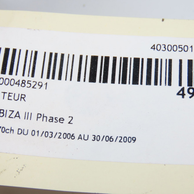 Compteur occasion SEAT IBIZA III Phase 2 03-2006->06-2009 1.4 TDI 70ch 6L0920803AZ02 4