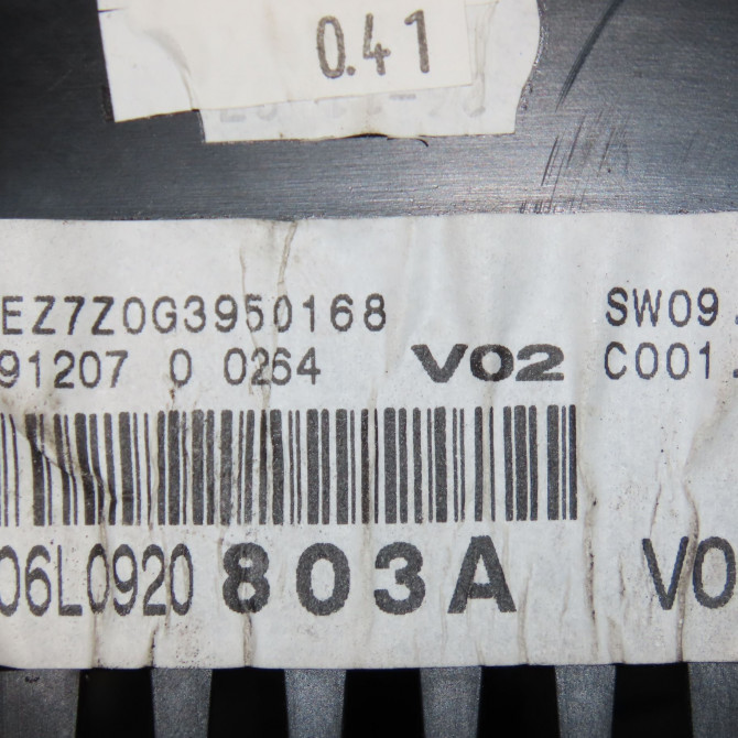 Compteur occasion SEAT IBIZA III Phase 2 03-2006->06-2009 1.4 TDI 70ch 6L0920803AZ02 5