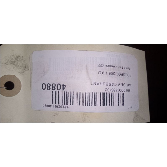 Jauge a carburant occasion PEUGEOT 206 Phase 1 09-1998->03-2009 1.9 D 3