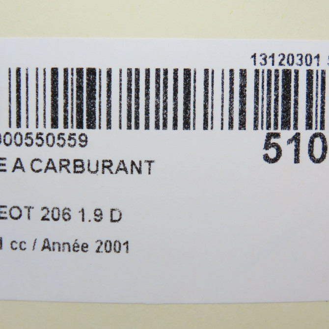 Jauge a carburant occasion PEUGEOT 206 Phase 1 09-1998->03-2009 1.9 D 7