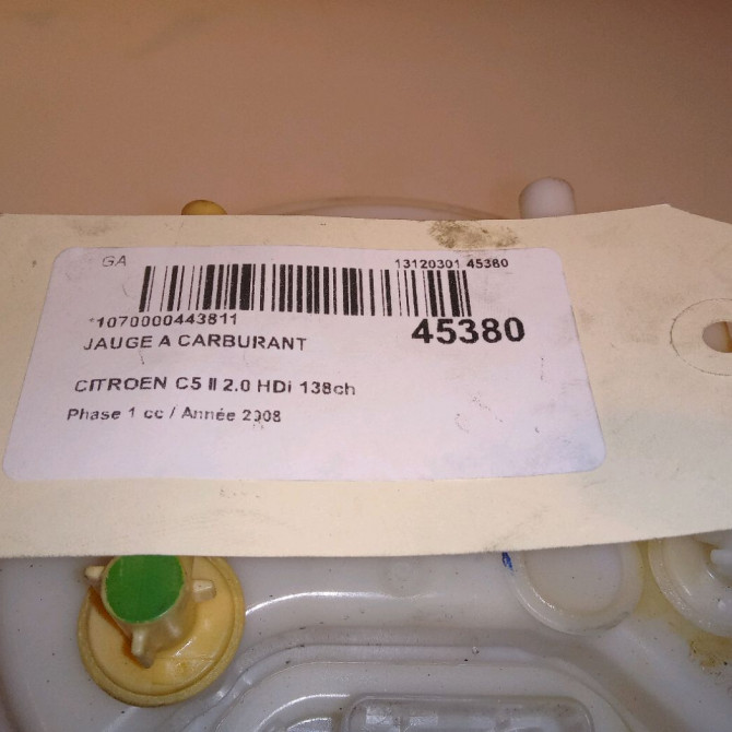 Jauge a carburant occasion CITROEN C5 II Phase 1 04-2008->... 2.0 HDi 138ch 4
