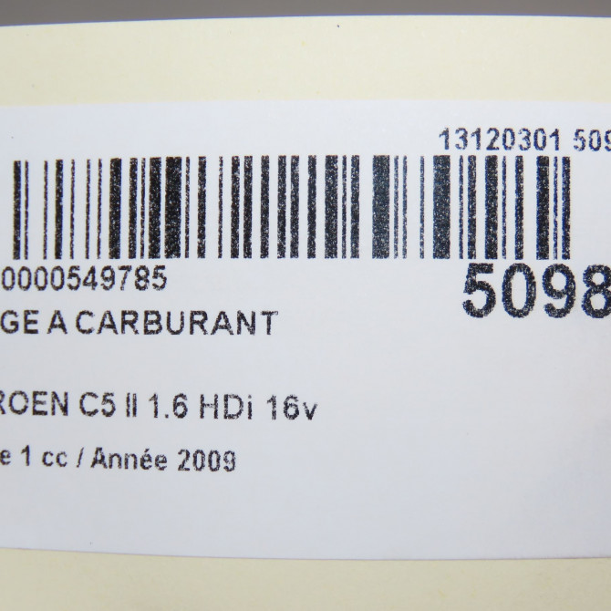 Jauge a carburant occasion CITROEN C5 II Phase 1 04-2008->... 1.6 HDi 16v 110ch 6