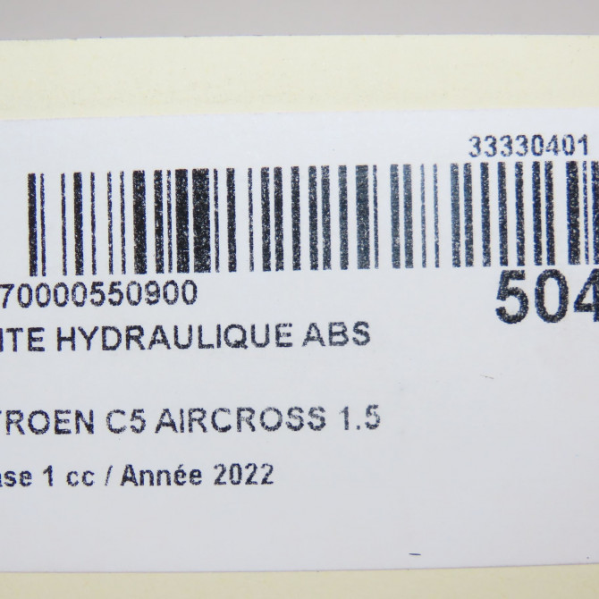Unité hydraulique ABS occasion  1647892880 7