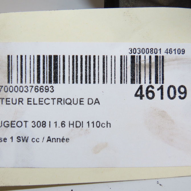 Moteur electrique de direction assistée occasion PEUGEOT 308 I Phase 1 SW 05-2008->03-2011 1.6 HDI 110ch 4007XC 6