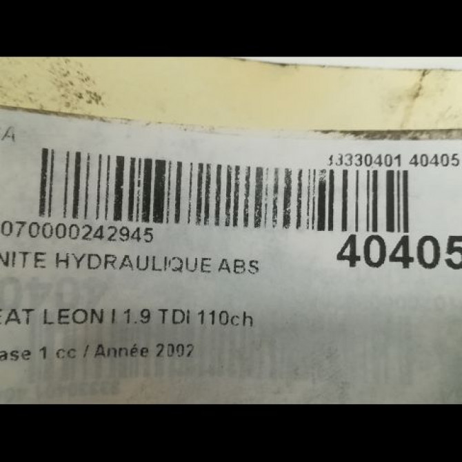 Unité hydraulique ABS occasion SEAT LEON I Phase 1 04-2000->10-2006 1.9 TDI 110ch 1J0698417A 4