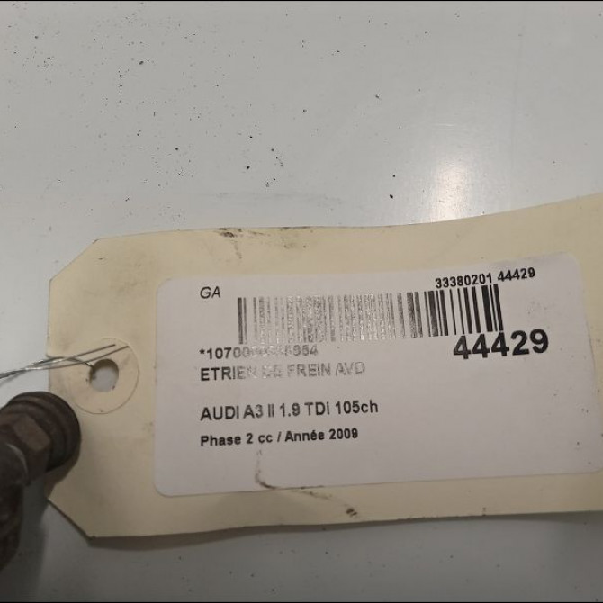 Etrier de frein avant droit occasion AUDI A3 II Phase 2 06-2008->07-2012 1.9 TDi 105ch 1K0615124D 3