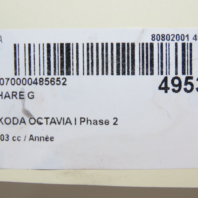 Phare gauche occasion SKODA OCTAVIA I Phase 1 04-1995->04-1999 1.9 TDI 90ch 1U1941017P 6