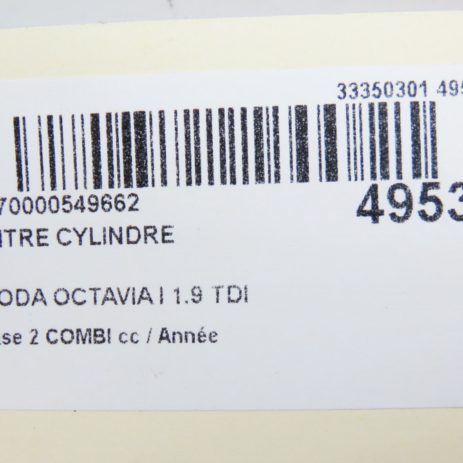 Maitre cylindre occasion SKODA OCTAVIA I Phase 1 04-1995->04-1999 1.9 TDI 90ch 1J1614019G 5
