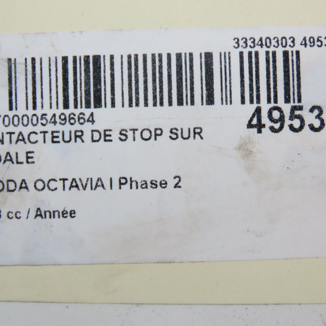 occasion SKODA OCTAVIA I Phase 1 04-1995->04-1999 1.9 TDI 90ch 1C0945511ARDW 5