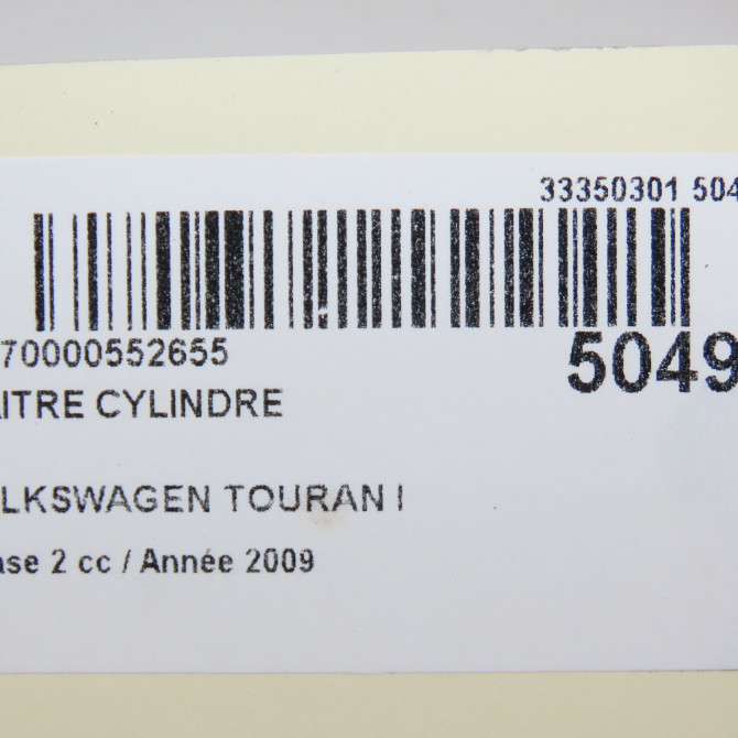 Maitre cylindre occasion VOLKSWAGEN TOURAN I Phase 2 11-2006->09-2010 2.0TDi 16v 140ch 6