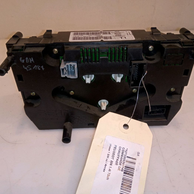 Commande de chauffage occasion PEUGEOT 206 206 phase 1 SW 2002-06-01->2006-12-31 1.4i 75ch 2