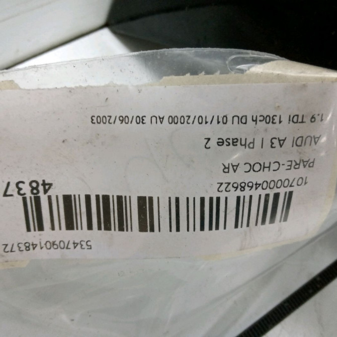 Pare-choc arrière occasion AUDI A3 I Phase 2 10-2000->06-2003 1.9 TDi 130ch 8L0807437DGRU 3